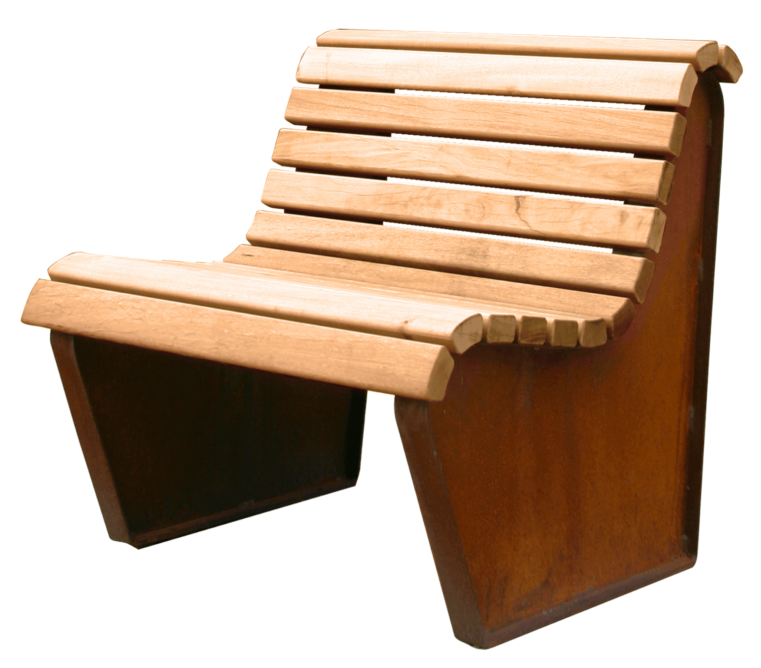 Buiten Zitbank model Canapé Corten Stoel