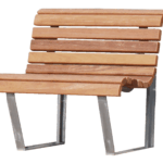 Buiten Zitbank model Canapé Corten Stoel