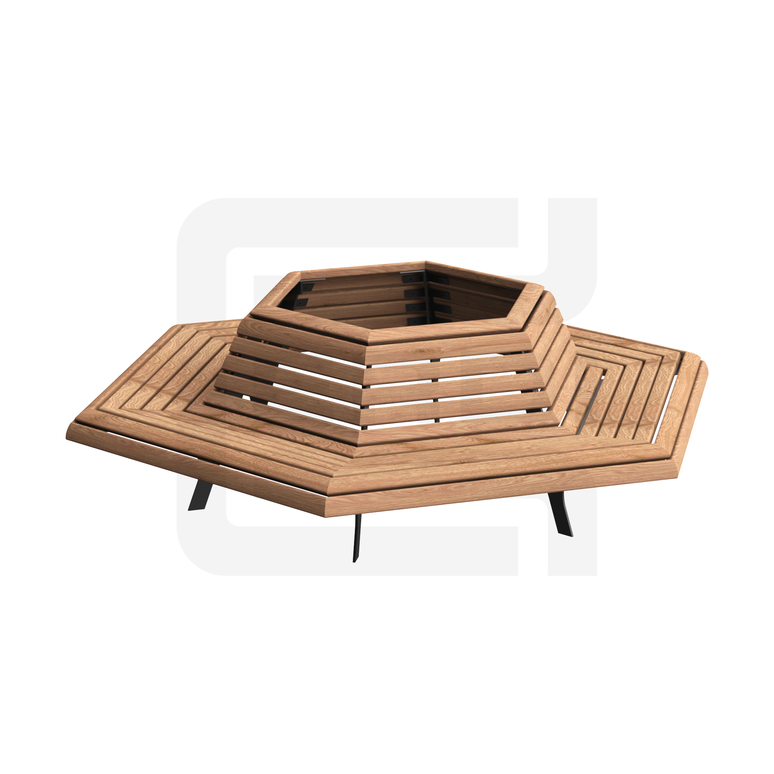 Buiten Zitbank - Boombank model Canapé Retro