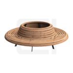 Buiten Zitbank - Boombank model Canapé Retro rond